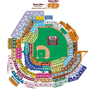Cardinals Stadium Seating Map Cardinals Single Game Ticket Prices | St. Louis Cardinals